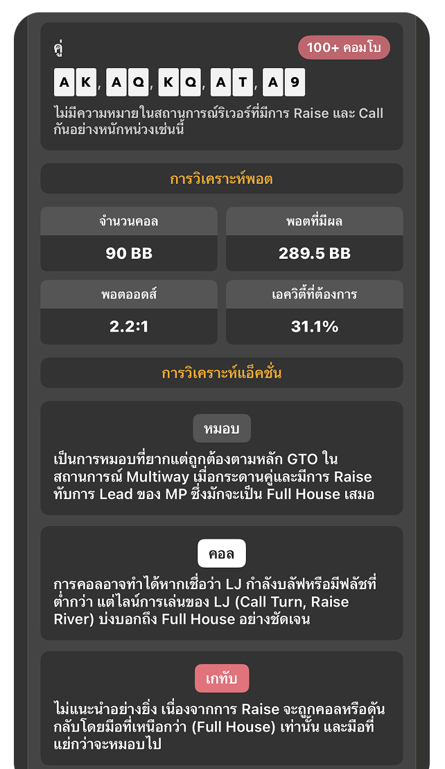 PokerX AI Analysis Preview