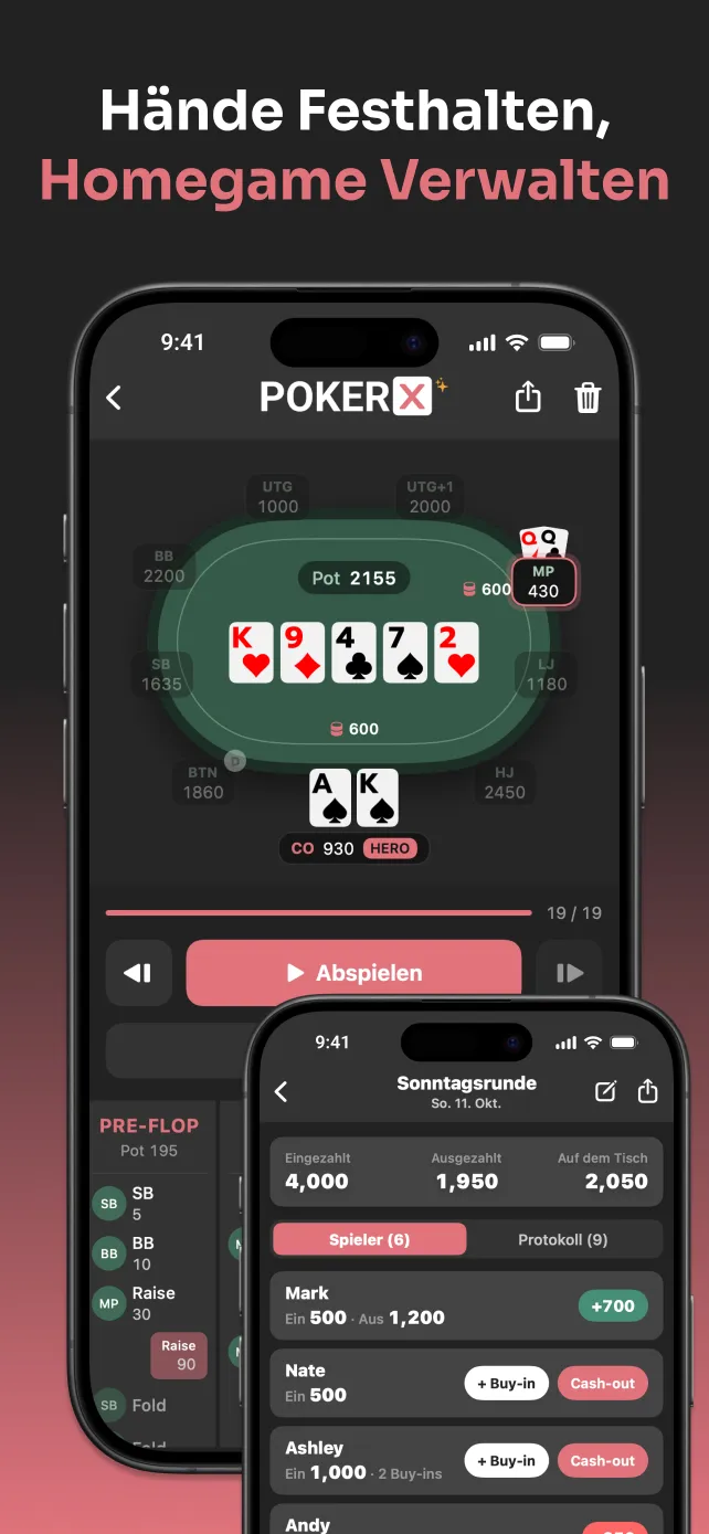 PokerX Hand Recorder and Home Game Banker
