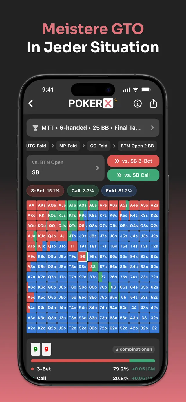 PokerX Preflop Chart