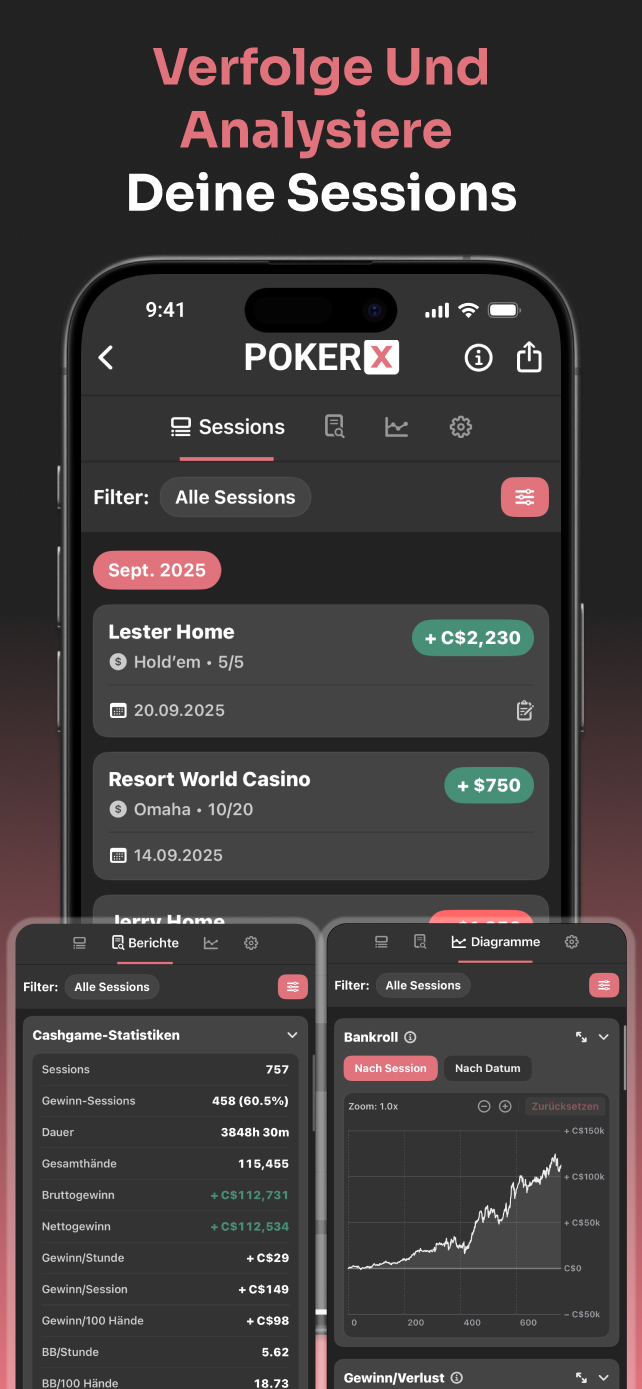 PokerX Session Tracker