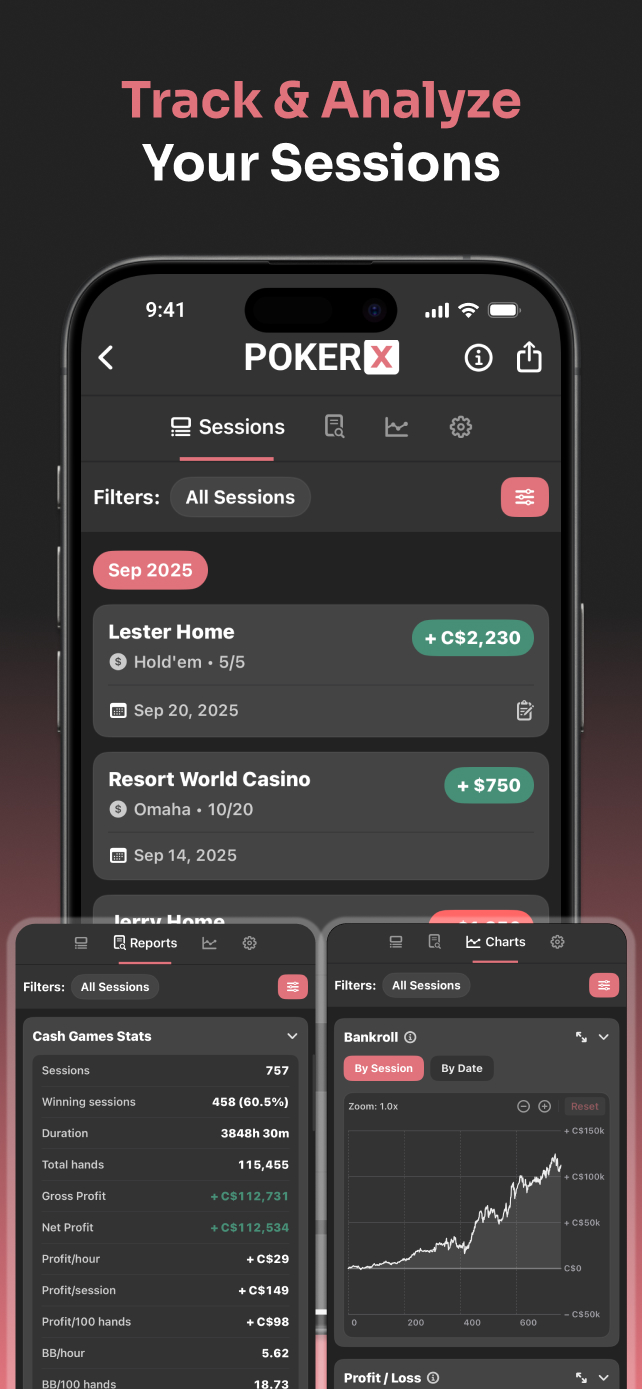 PokerX Session Tracker