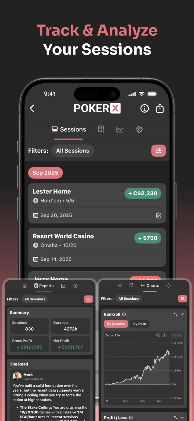 PokerX Session Tracker