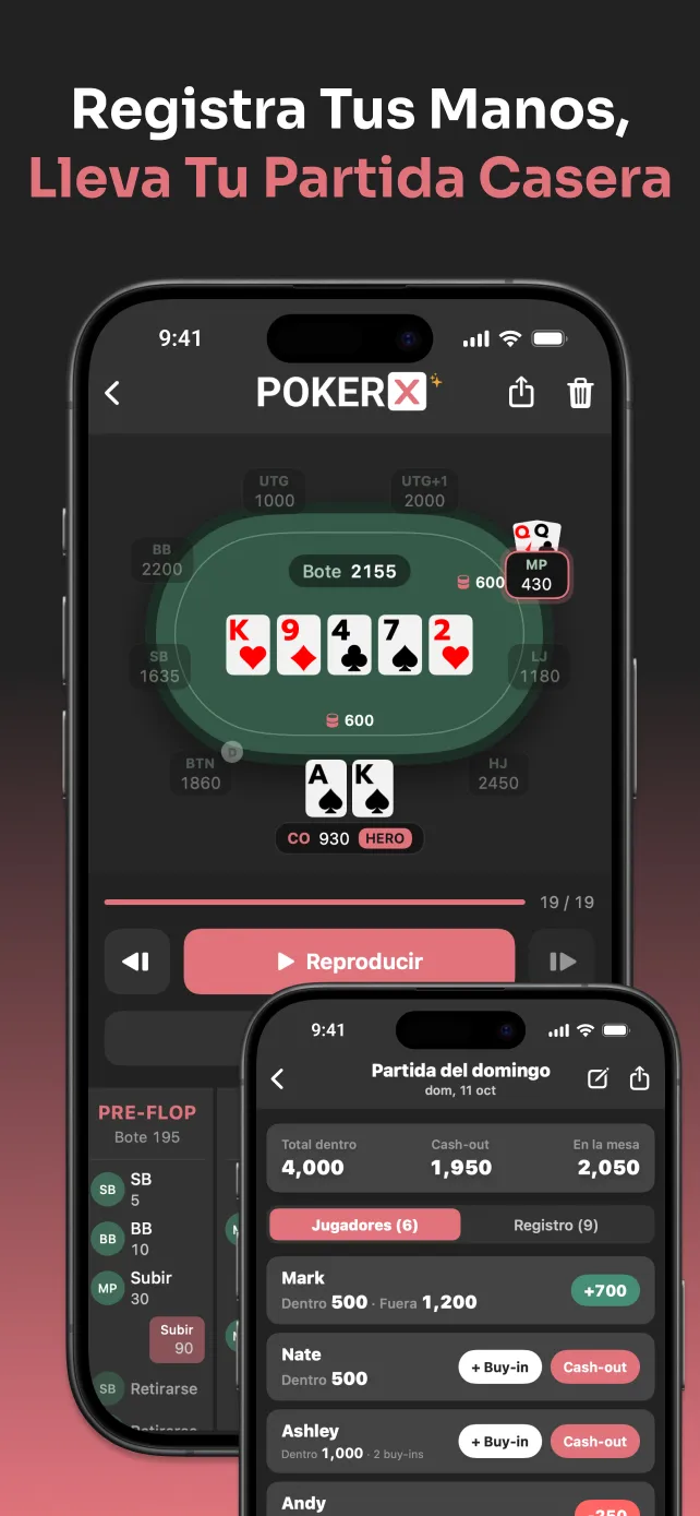 PokerX Hand Recorder and Home Game Banker