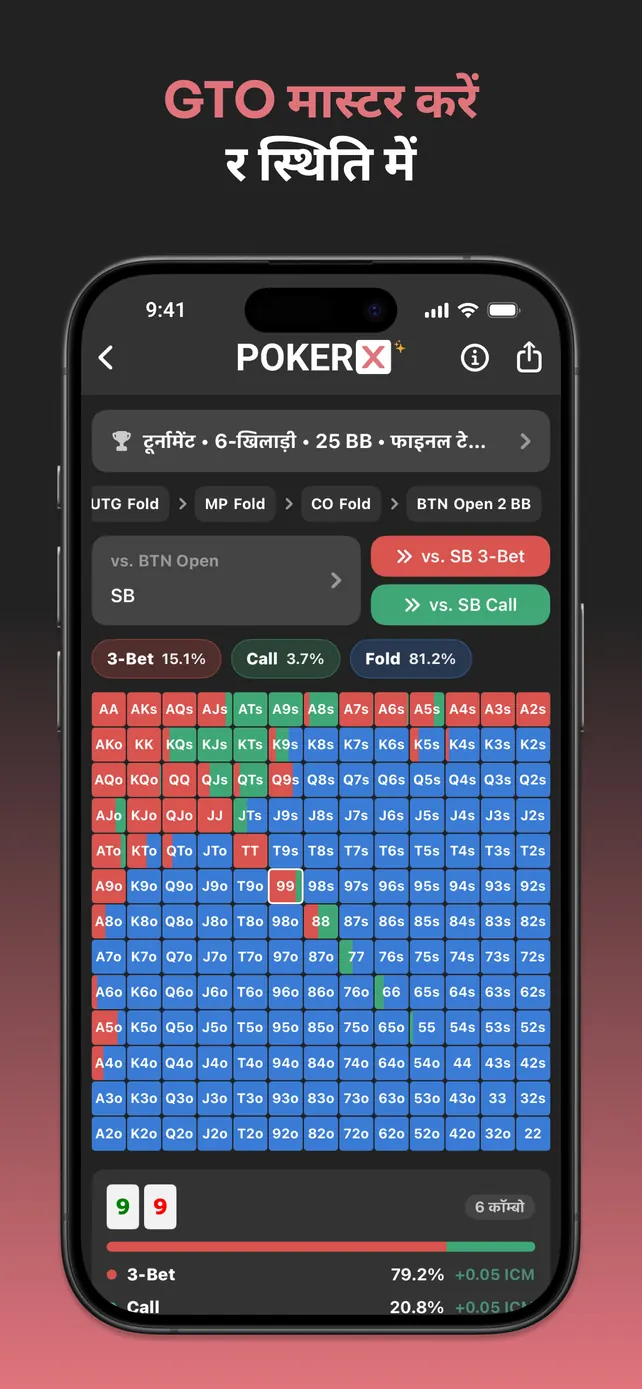 PokerX Preflop Chart