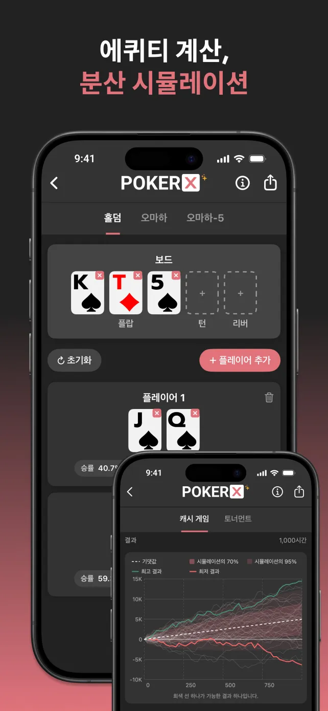 PokerX Odds Calculator and Variance Simulator