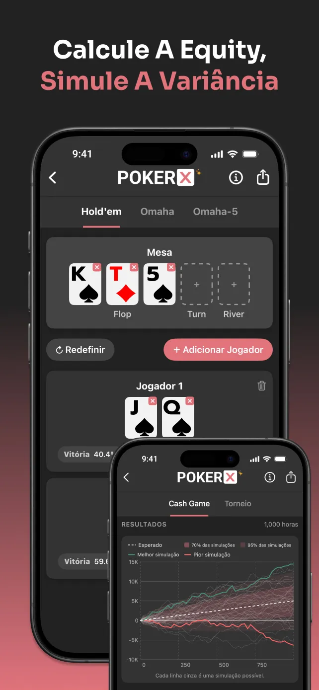 PokerX Odds Calculator and Variance Simulator