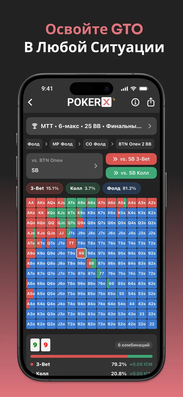 PokerX Preflop Chart
