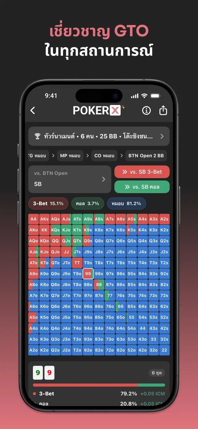 PokerX Preflop Chart