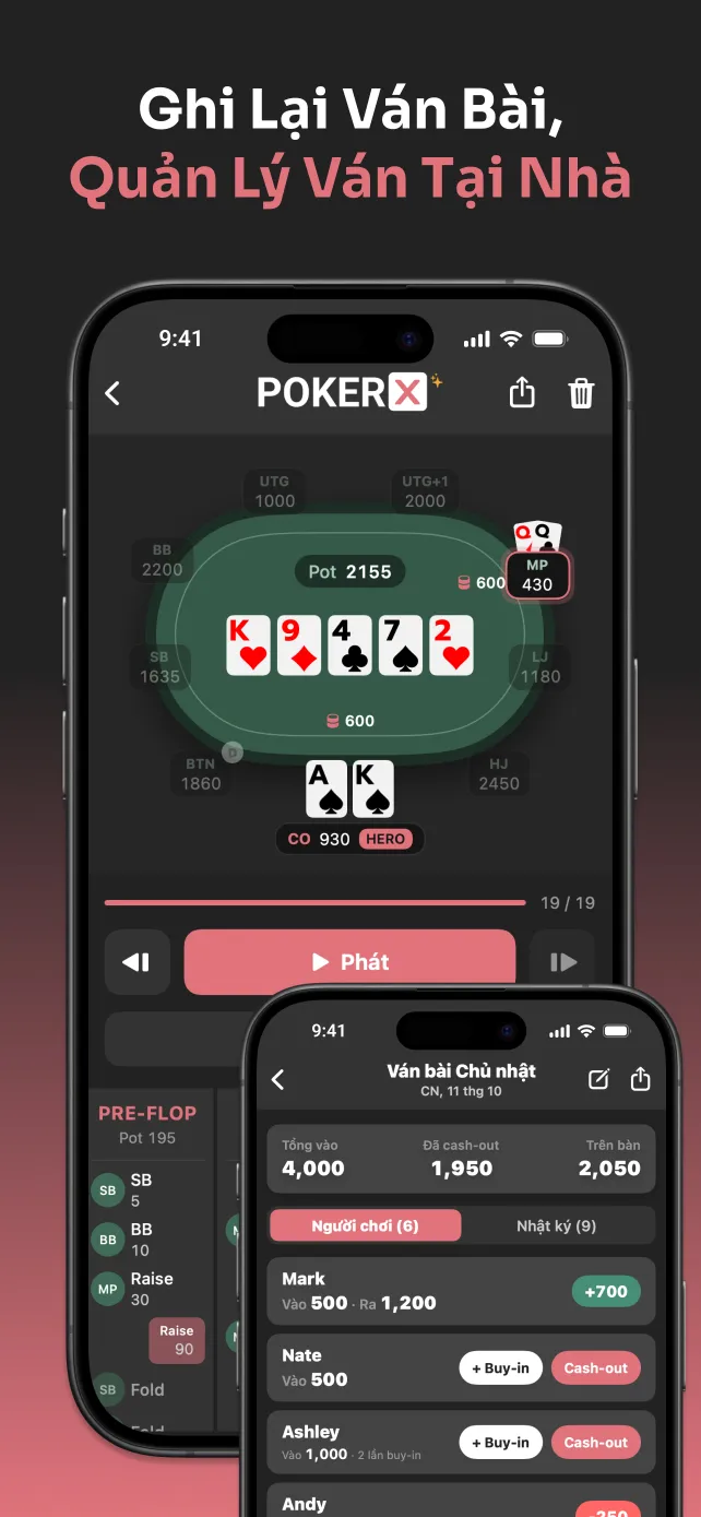 PokerX Hand Recorder and Home Game Banker