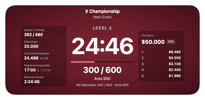 Tournament Clock Preview