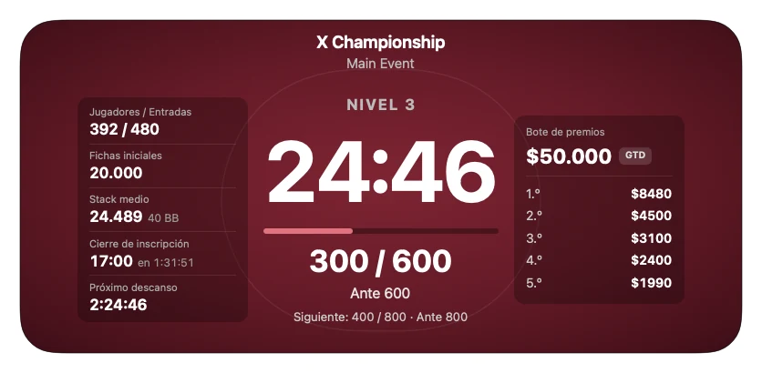 Tournament Clock Preview
