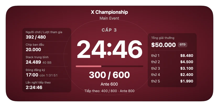 Tournament Clock Preview