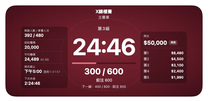 Tournament Clock Preview
